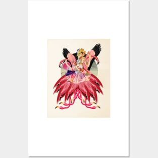 Flamingo Lady 1 Posters and Art